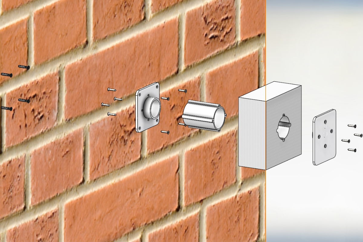 Fasadni nosač - Montaža na zid