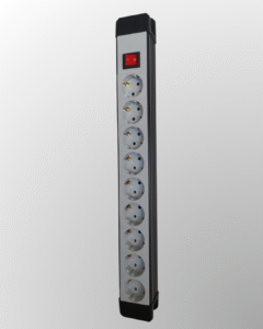 Modularna priključnica bez provodnika, sa prekidačem i 9 utičnih mesta