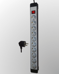 Modularna priključnica sa provodnikom, sa prekidačem i 10 utičnih mesta